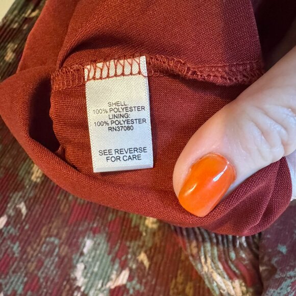 PRETTY PRINT TOP w/FLARE SLEEVES 18/20 PLUS #2 - Picture 9 of 10